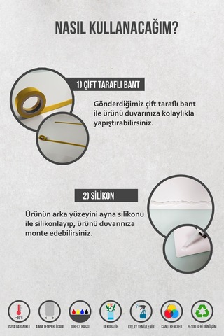 Cam Yönlendirme Levhası Sigara İçilmez 30cm X 40cm
