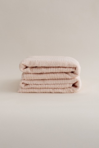 Ivory Somon Fitilli Mikro Fiber %100 Pamuk 2li El Yüz Havlusu Set Somon