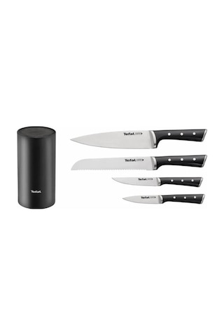 Tefal Ice Force 5 Parça Bloklu Bıçak Seti Siyah