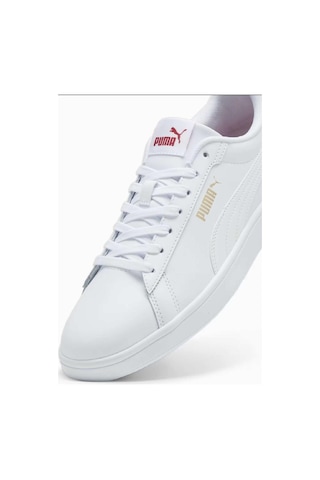 Puma Smash 3.0 L Unisex Beyaz / Kırmızı Sneaker