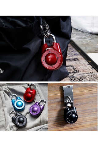 Yuntech01 Master Lock Yönlü Kombinasyon Kilit, Spor Salonu Ve Okul Dolabı Kilitleri İçin Güvenli Koruma, Siyah Siyah