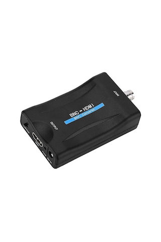 Samdoo Bnc'den Hdmı'ye Dönüştürücü, Cvbs Cctv Kameraları Ve Dvr'ler İçin 1080p Çıkış, 3.5mm Ses Girişi, Siyah