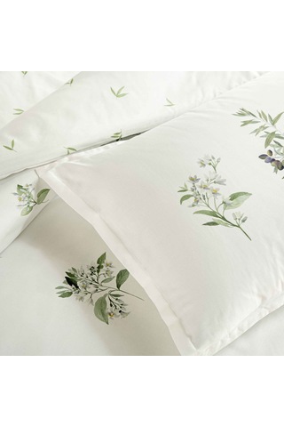Linens Allday Oliva Pamuk Saten Çift Kişilik Nevresim Takımı Beyaz Beyaz