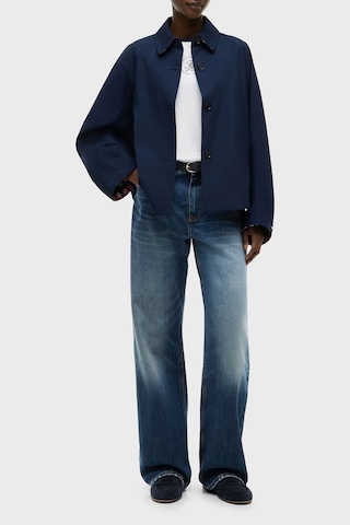 Tommy Hilfiger Logolu Su İtici Regular Fit Ceket Kadın Mont Ww0ww49844 C1g Lacivert