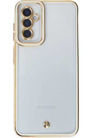 Samsung Galaxy M23 Kılıf Liva Lens Silikon - Beyaz Düz Renkli