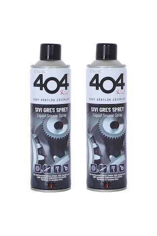 404 Sıvı Gres Yağı Spreyi Zincir Yağlama Spreyi 2 x 400 ML