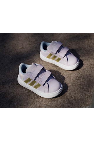 Adidas Grand Court Elsa I Bebek Günlük Ayakkabı Jq4356 Mor Mor