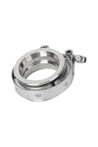 Reedark Otomobil Egzos Borusu 304 Paslanmaz Çelik V Tipi Klips Flanş Seti 2.5 İnç 63mm - Güçlü Bağlantı, Kolay Kurulum, Evrensel Uyum