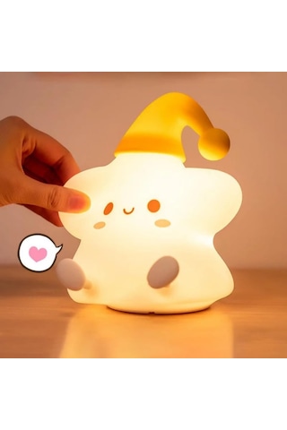 Çocuk Gece Lambası Yumuşak Dokunmatik Rgb Renk Modu,emzirme Işığı Bebek Odası,dokunmatik Kontrol, Us Sku: Smg8690010028945 10 Parça Siyah