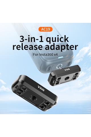 Springsun Vrıg Ac19 3'ü 1 Arada Manyetik Hızlı Çıkarma Adaptörü Tabanı Kamera Tripod Montajı Hızlı Çıkarma