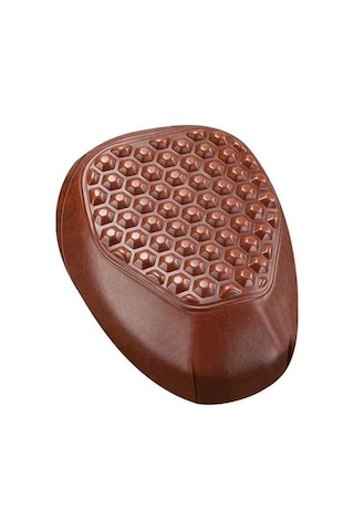 Artfulabode Tasarım Su Skycity Silikon+pu Sele Ped Nefes Kılıfı Kaymaz Kahverengi Su Geçirmez, E-bisiklet Deri Iq Kahverengi