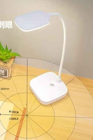 Kablosuz Şarjlı Dokunmatik Üç Renk Led Masa Lambası Ders Çalışma Okuma Işığı Dimmer Ayarlı Wb-01 . 51782648