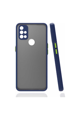 One Plus Nord N10 5g Kılıf Zore Hux Kapak Lacivert