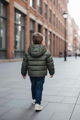 Benitto Kids Erkek Bebek Şişme Mont 51374 Haki