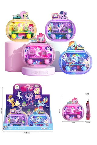 My Little Pony Lisanslı Suda Halka Köpük Geçirme Oyunu Nostaljik Sulu Oyun Stres Oyuncağı
