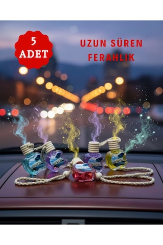 Axodine 5'li Dekoratif Yüksek Yayılımlı Bambu Başlıklı Oto Araç Kokusu 10 ML - (5 Adet)