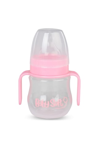 Baby Soft Geniş Ağız Kulplu Bıberon 150 Ml - Pembe