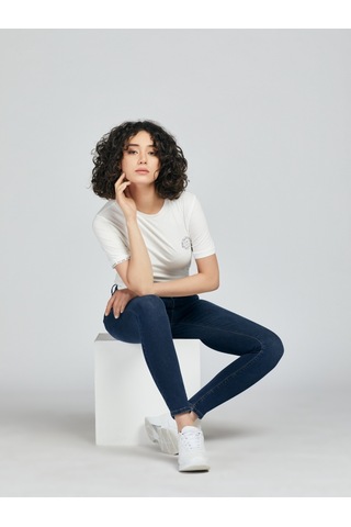 Kadın Lacivert Jeans Pantolon Lf2027129 Lacivert