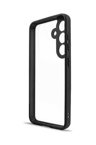 Galaxy S24 Plus Uyumlu Kamera Korumalı Şeffaf Arka Yüzey New Roll Kılıf-siya Siyah Siyah