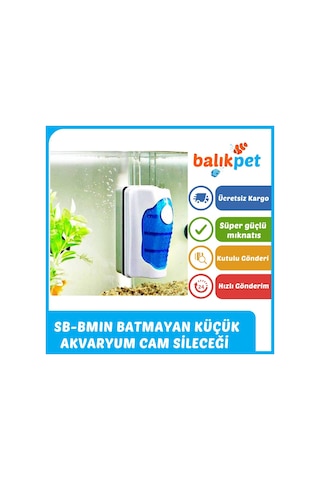 Sobo Sb-Bmin Küçük Mıknatıslı Akvaryum Cam Sileceği