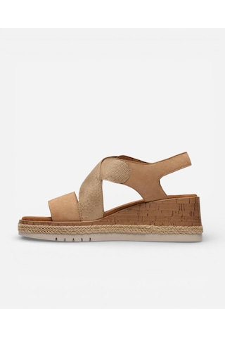 Clarks Kidiki Sun Beige Combi Kadın Bej Sandalet 26185953