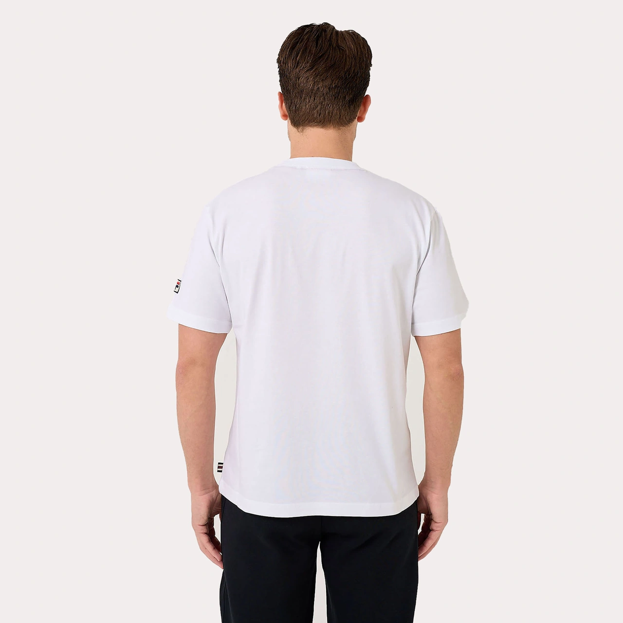 Beyaz Fila Erkek T-shirt Tennis Player Graphic Tu411111 beyaz