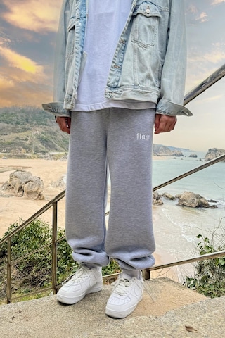 Flaw Atelıer Flaw Atelier Baggy Eşofman Altı Gri Melanj-16511 Gri Melanj