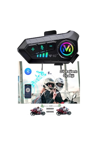 AbbRuch Y10 Bluetooth Intercım Motosiklet Kulaklığı