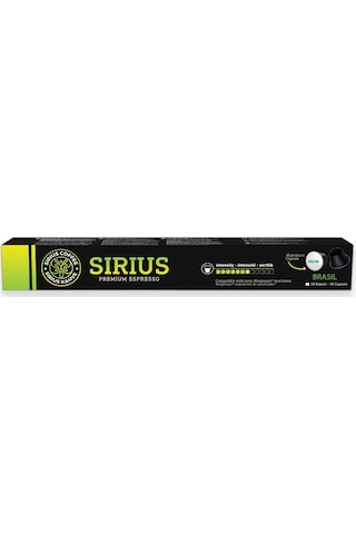 Sirius Nespresso Uyumlu Single Origin Kapsül Kahve Brasil-7 10 Kapsül