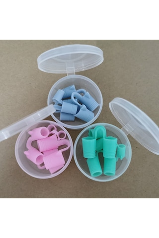 Mufunye Renkli Silikon Horlama Önleyici Klips Seti - 4 Adet Ve Saklama Kutusu