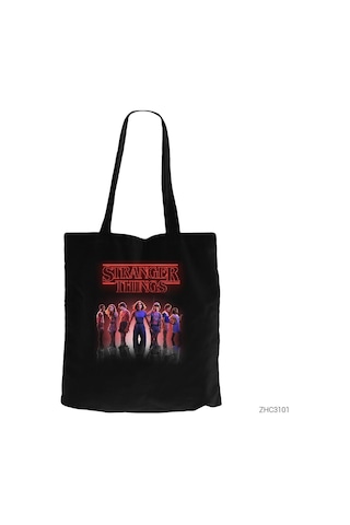 Stranger Things The New Siyah Kanvas Bez Çanta