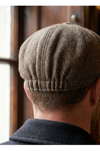 Emybox Erkek Kaşe 8 Köşe Kasket Şapka Klasik Retro- Peaky Blinders Tarzı Lastikli Standart Beden G
