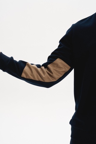 AR-MA Arma Erkek Pamuk Polyester Karışımlı Selanik Kumaş Yarım Fermuar Dik Yaka Sweatshirt Kazak K30404698002 Lacivert