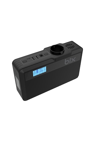 Bix 40000mAh 230V 100W İnverter Powerbank 2*USB 1*Type-C PD Çıkışlı LED Işıklı Şarj İstasyonu