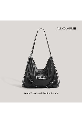 Charhp&kejnt Büyük Kapasiteli Omuz Ve Sırt Çantası İle Şık Ve Çok Yönlü Seyahat Çantası Siyah