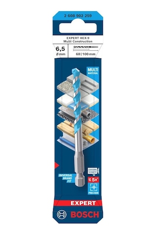 Bosch Expert Hex-9 6,5 X 100 Mm Çok Amaçlı Matkap Ucu 2608902259
