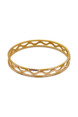 Agakulche 30 Gr 2'li Müjde Ve 1 Zikzak 22 Ayar Altın Bilezik