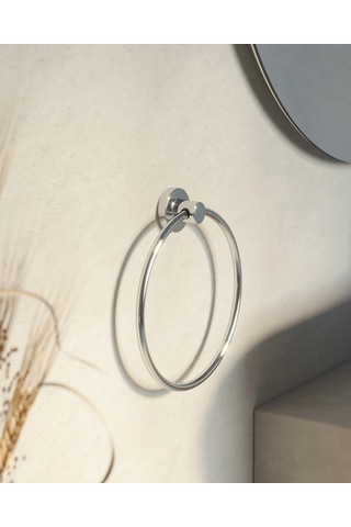 Tecno Havluluk, Yuvarlak, 21 Cm - Krom Krom