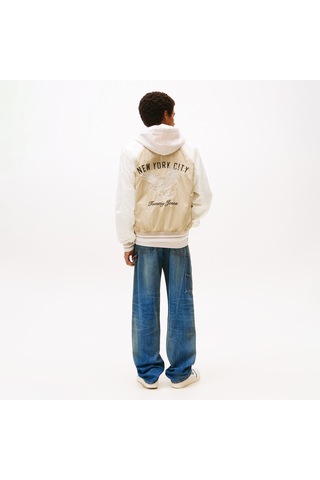Tommy Hilfiger Jeans Graphic Su İtici Erkek Bej Ceket Dm0dm21668 Bej
