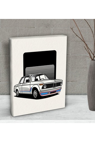 Bk Gift Klasik Araç Tasarımlı Dekoratif Mini Kanvas Tablo 15X20Cm (506660889)