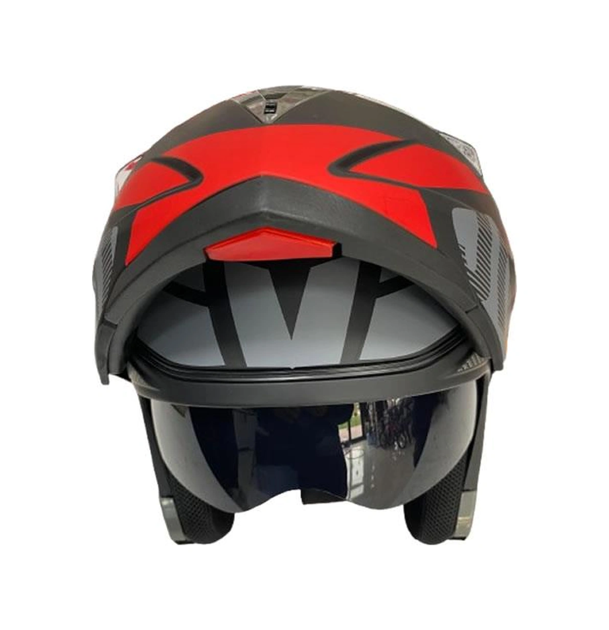 Jk20 Çene Açılır Güneş Vizörlü Kask Kırmızı