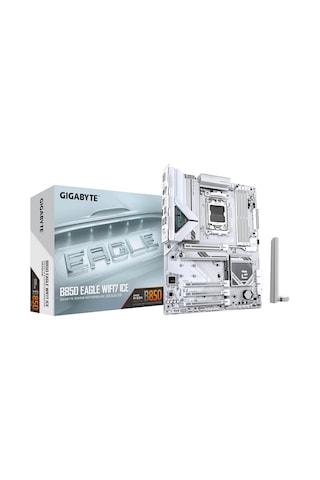 Gigabyte B850 Eagle Wıfı7 Ice Am5 Ddr5 8200mhz Oc Atx Gaming Aaaa11gıg0046