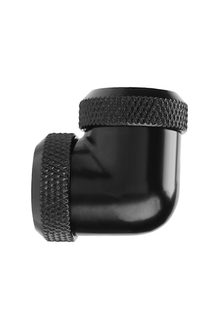 Konesam Bilgisayar Su Soğutma Petg Boru 16mm 90 Dirsek, Krom Kaplı Pirinç, Silikon Mutfak, Sızıntı Önleyici, Dayanıklı