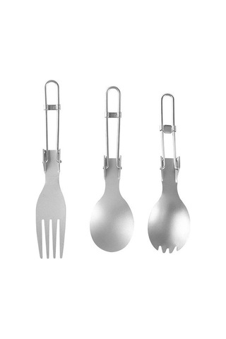 Bloomnest Dış Mekan Katlanabilir Çatal Kaşık Spork Seyahat Kamp Piknik Sofra Aracı Çok Renkli Çok Renkli Çok Renkli