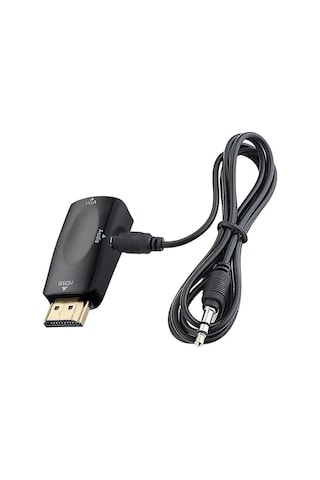 Powermaster Pm-13645 Hdmı Erkek To Vga Dişi Audio Girişli Çevirici Aparat