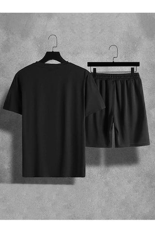 Altamira Erkek Dikey Baskılı T-shirt Şort 001