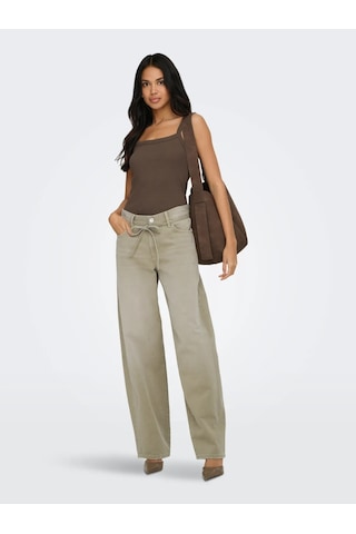 Only Onlgianna Mw Straight Kadın Denim Pantolon 15376953 Yeşil