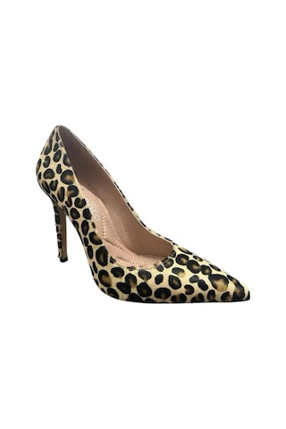 Kemal Tanca 871 9261 Kadın Topuklu Stiletto Leopar
