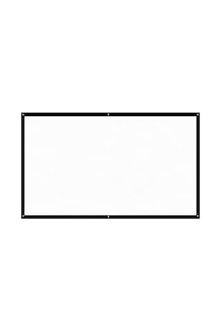 Geeroyoo H60 60 İnç 16:9 Oranlı Dacron Projeksiyon Ekranı - Ev Sineması, Sınıf Ve Konferans İçin İç/dış Mekan Uyumlu Basit Kurulumlu Beyaz Ekran