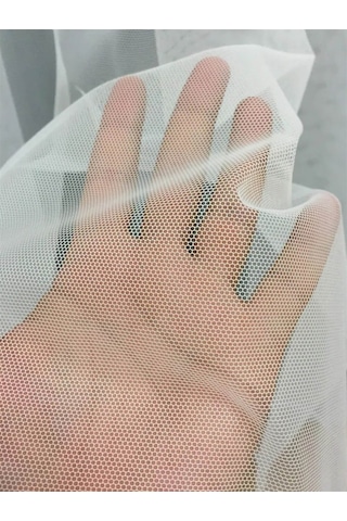 Petek Dokulu Eteği Kurşunlu Grek Tül Perde / Ölçünüze Özel Dikim